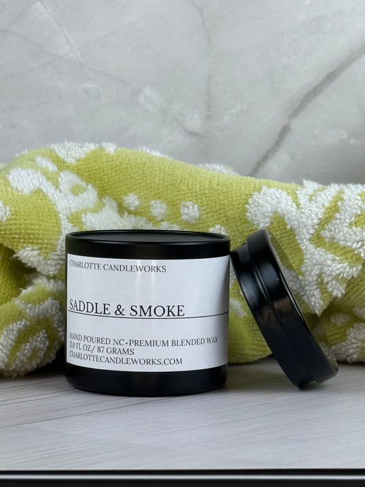 3 oz Candle - Saddle & Smoke